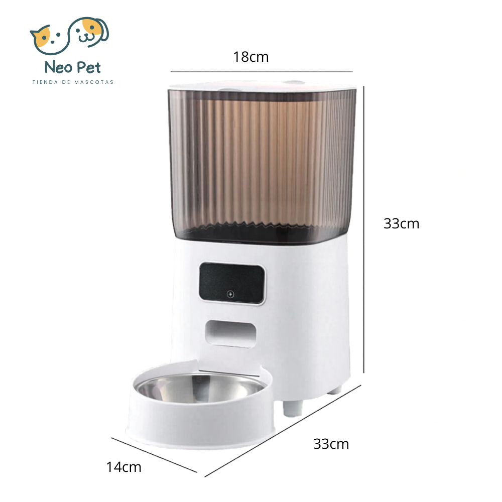 Comedero Automático para Gatos y Perros 5L con WiFi y Control por App