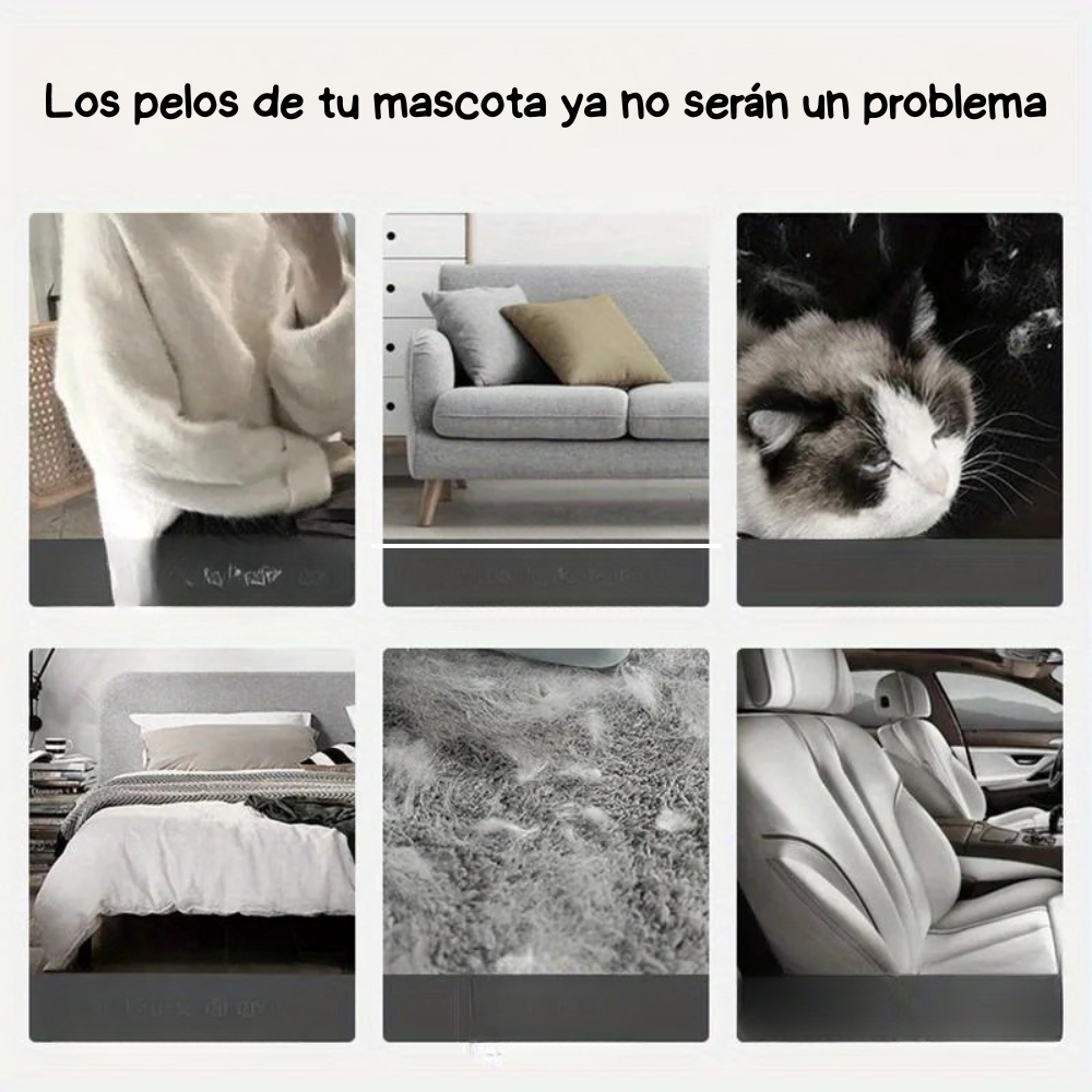 Quitapelos Doble Cara para Mascotas — Elimina el Pelo de Gatos y Perros sin Esfuerzo