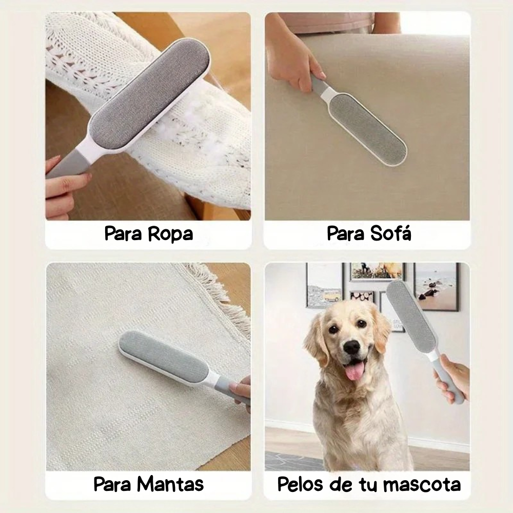 Quitapelos Doble Cara para Mascotas — Elimina el Pelo de Gatos y Perros sin Esfuerzo