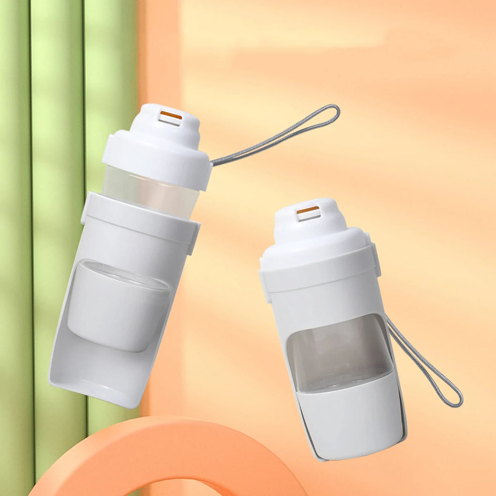 Botella de Agua Portátil para Perros y Gatos con Dispensador de Comida